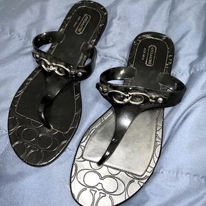 Coach Jelly Thong Sandals, Size 8